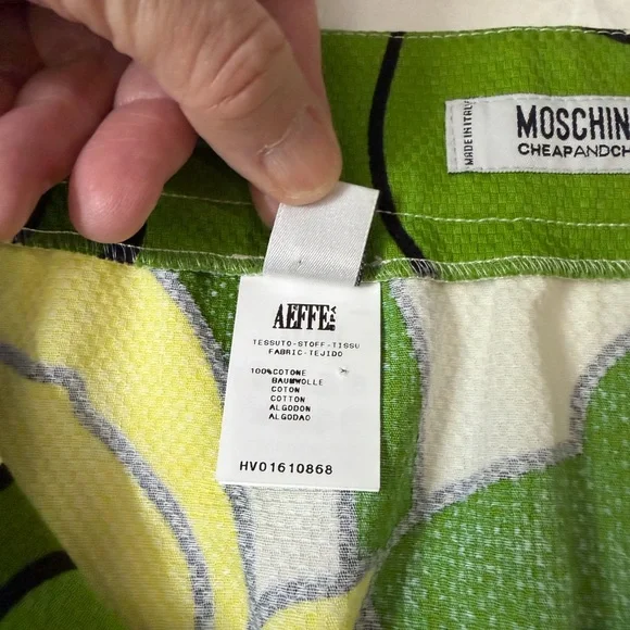 Vintage MOSCHINO CHEAP & CHIC Mod Floral Mini Skirt Flare RARE 8 - Picture 6 of 14
